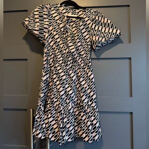 Anthropologie Navy Link Mini Somerset Dress